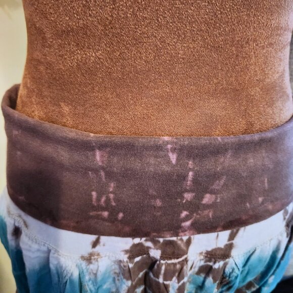 Baba Indian Handcrafted Tie-Dye Maxi Skirt | Tulip Hem & Boho Style | Size M - Picture 4 of 13